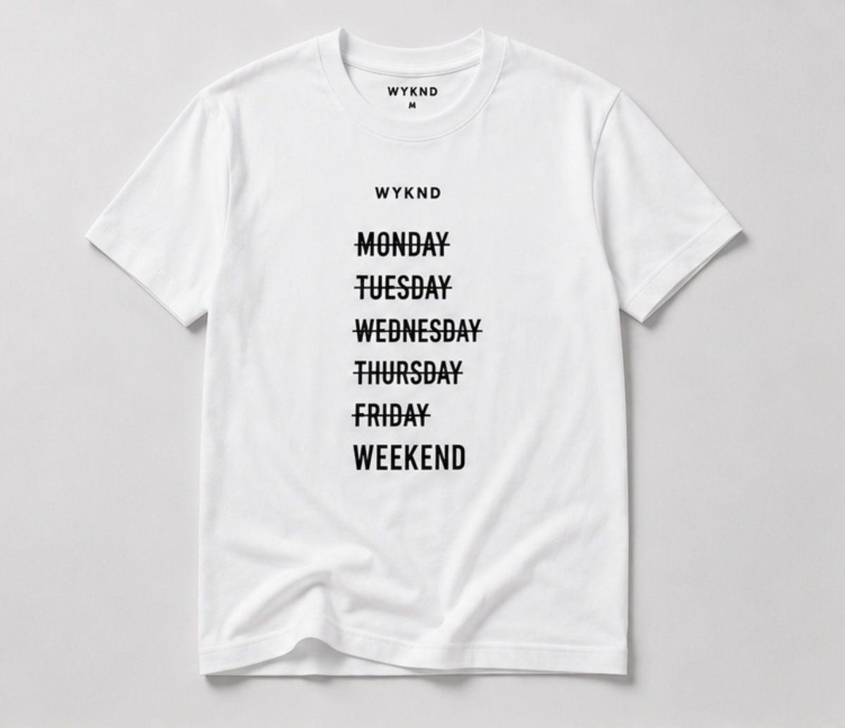 Days Of The Week Tee - WEEKEND MODE