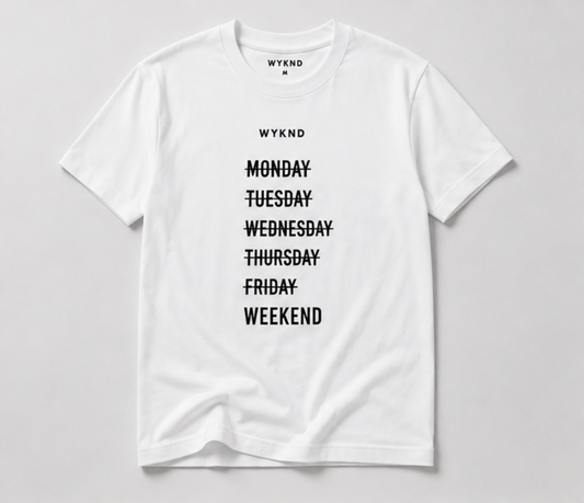 Days Of The Week Tee - WEEKEND MODE