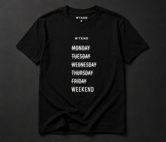 Days Of The Week Tee - WEEKEND MODE